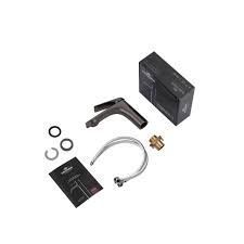 Сучасний латунний змішувач для умивальника Kroner KRP Graz-GRP010 матовий графіт KRP-Graz-GRP010 фото